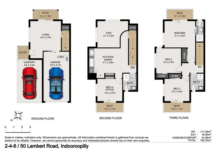 Floorplan of Homely townhouse listing, 50 Lambert Road, Indooroopilly QLD 4068