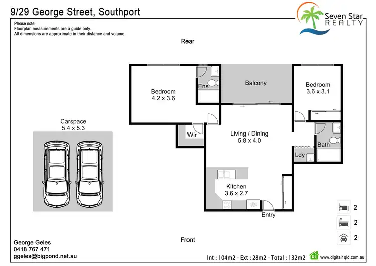 Floorplan of Homely apartment listing, 9/29 George Street, Southport QLD 4215