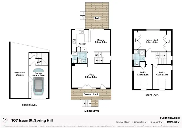 Floorplan of Homely house listing, 107 Isaac St, Spring Hill QLD 4000