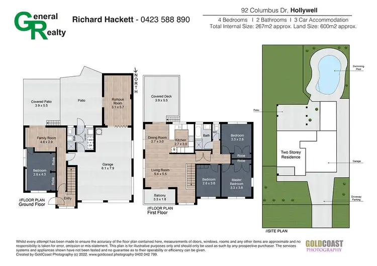 Floorplan of Homely house listing, 92 Columbus Dr, Hollywell QLD 4216