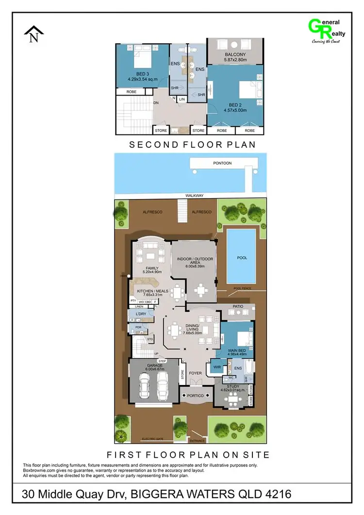 Floorplan of Homely house listing, 30 Middle Quay Drive, Biggera Waters QLD 4216