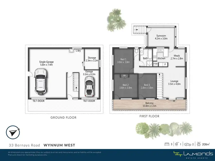 Floorplan of Homely house listing, 33 BERNAYS ROAD, Wynnum West QLD 4178