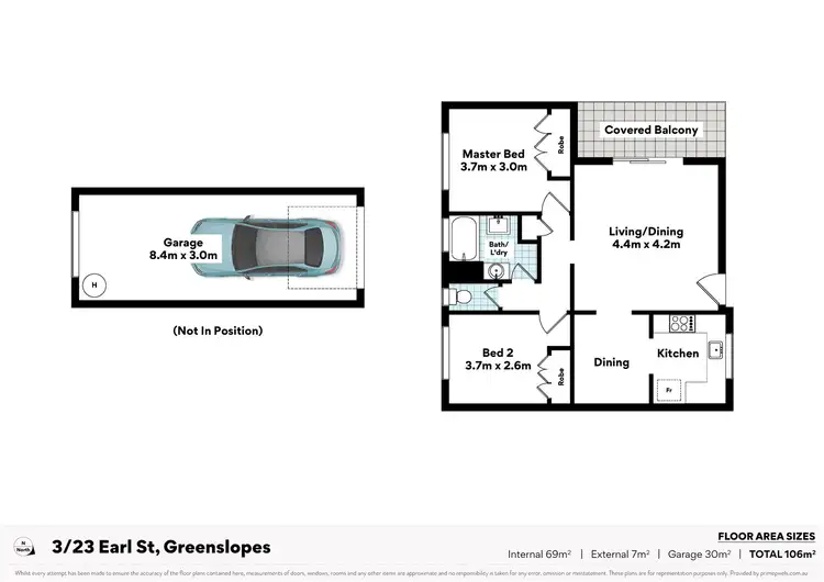 Floorplan of Homely unit listing, 3/23 Earl St, Greenslopes QLD 4120