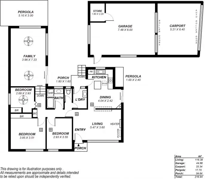 Floorplan of Homely house listing, 60 Winara Drive, Ingle Farm SA 5098
