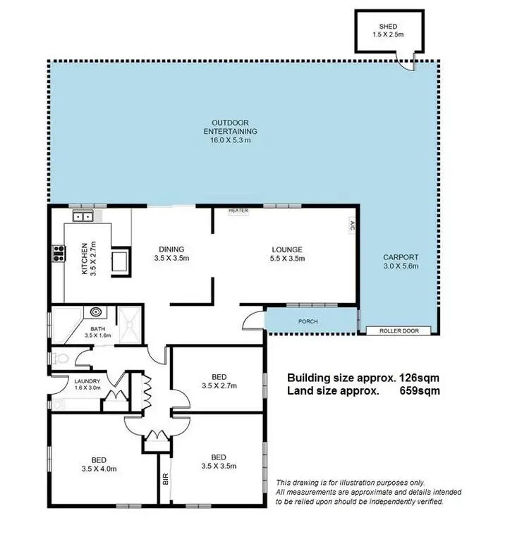 Floorplan of Homely house listing, 9 Sunshine Court, Wynn Vale SA 5127