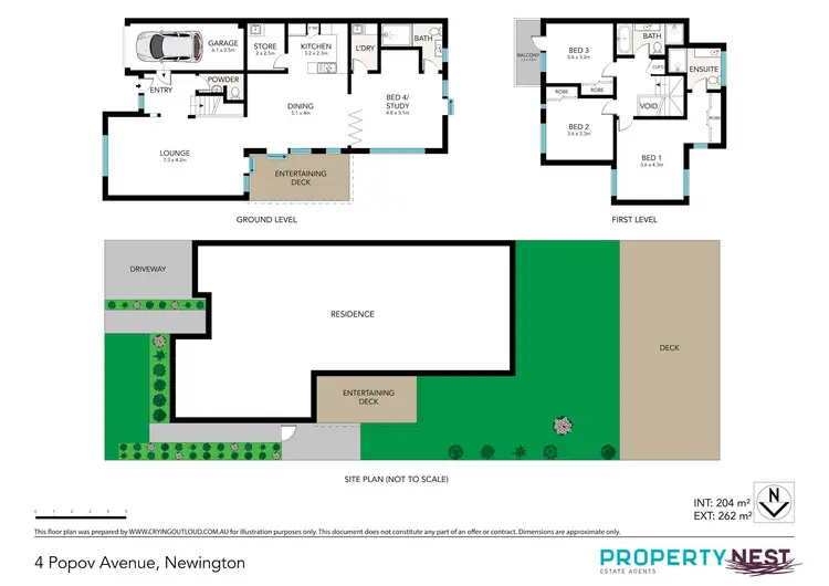 Floorplan of Homely house listing, 4 Popov Avenue, Newington NSW 2127
