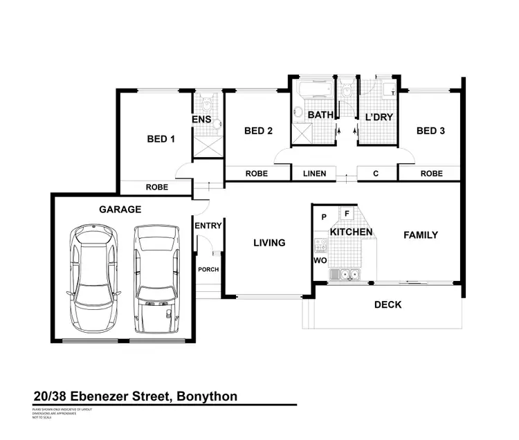 Floorplan of Homely townhouse listing, 20/38 Ebenezer Street, Bonython ACT 2905