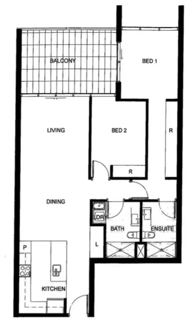 Floorplan of Homely apartment listing, 703/240 Bunda Street, City ACT 2601