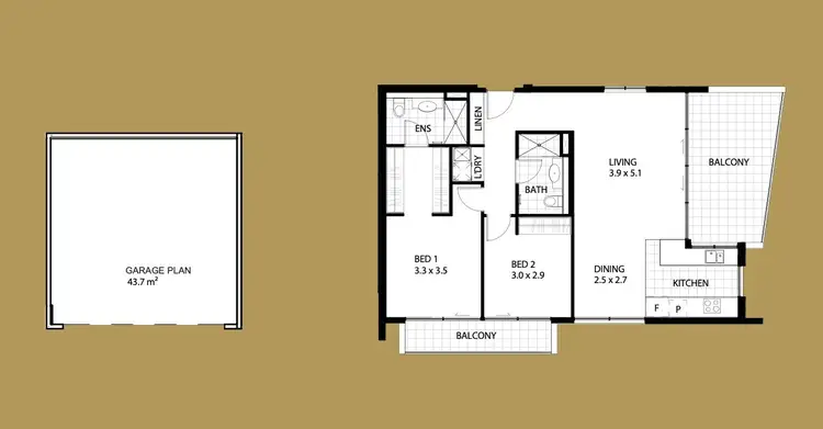 Floorplan of Homely apartment listing, 61/18 Austin Street, Griffith ACT 2603