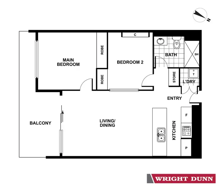 Floorplan of Homely apartment listing, 22/112 McMichael Terrace, Denman Prospect ACT 2611