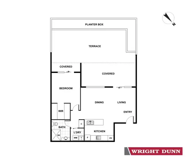 Floorplan of Homely apartment listing, 69/25 John Gorton Drive, Wright ACT 2611