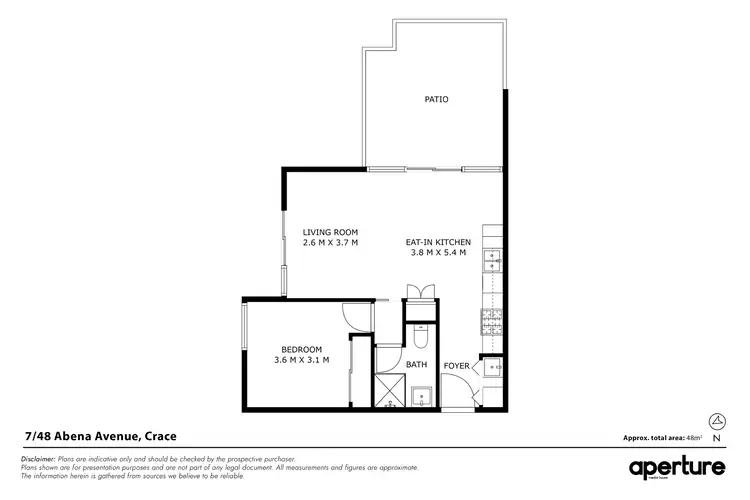 Floorplan of Homely apartment listing, 7/48 Abena Avenue, Crace ACT 2911