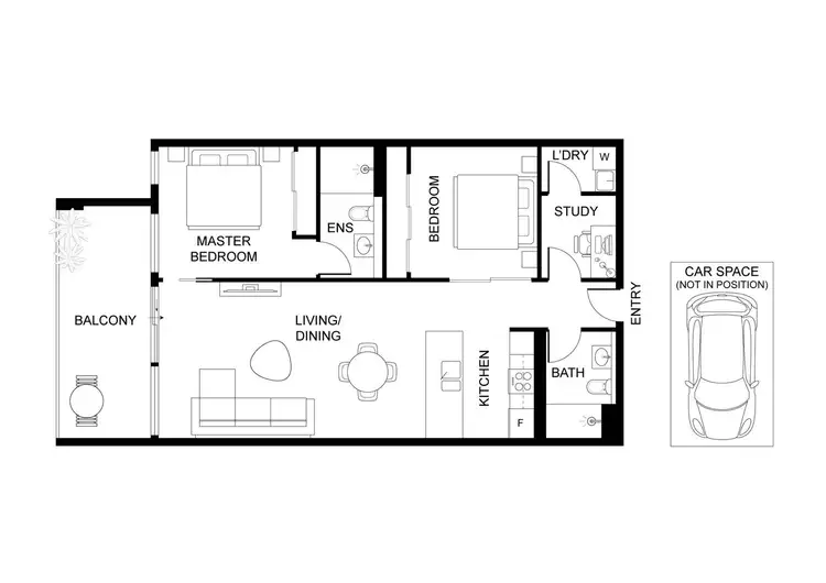 Floorplan of Homely apartment listing, 503/1 Grazier Lane, Belconnen ACT 2617