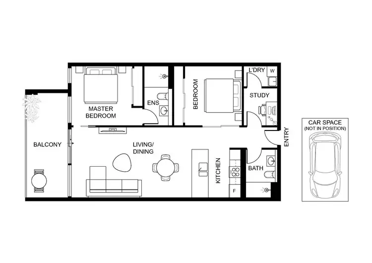Floorplan of Homely apartment listing, Level 8/805/161 Emu Bank, Belconnen ACT 2617