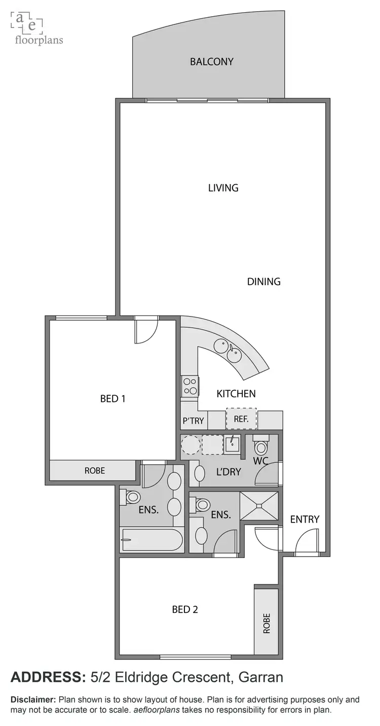 Floorplan of Homely apartment listing, 5/2 Eldridge Crescent, Garran ACT 2605