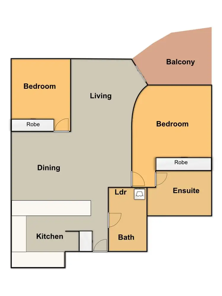 Floorplan of Homely apartment listing, 74 - 76 Northbourne Avenue, Braddon ACT 2612
