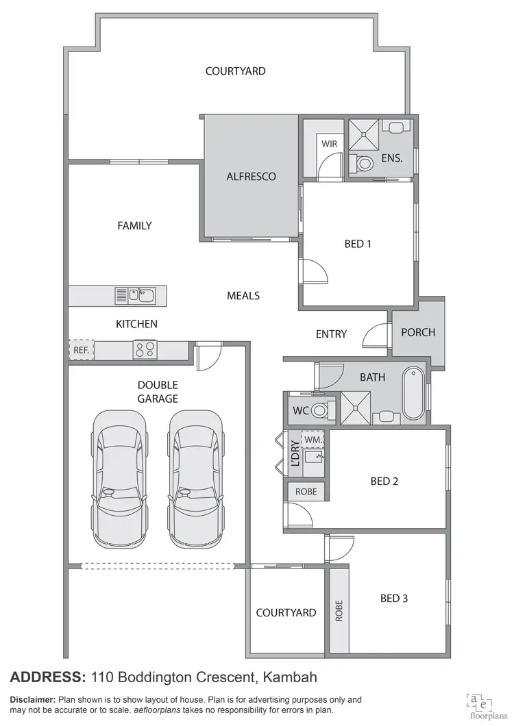 Floorplan of Homely house listing, 110 Boddington Crescent, Kambah ACT 2902