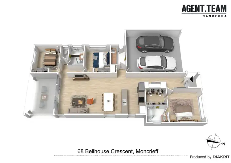 Floorplan of Homely house listing, 68 Bellhouse Crescent, Moncrieff ACT 2914