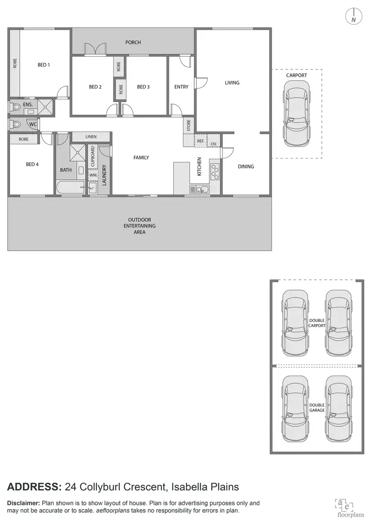 Floorplan of Homely house listing, 24 Collyburl Crescent, Isabella Plains ACT 2905