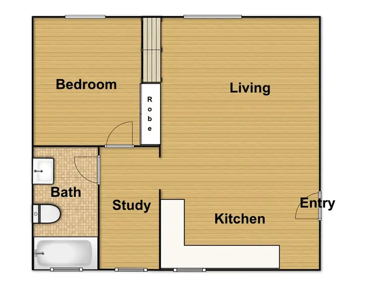 Floorplan of Homely unit listing, 1 McKay Street, Turner ACT 2612