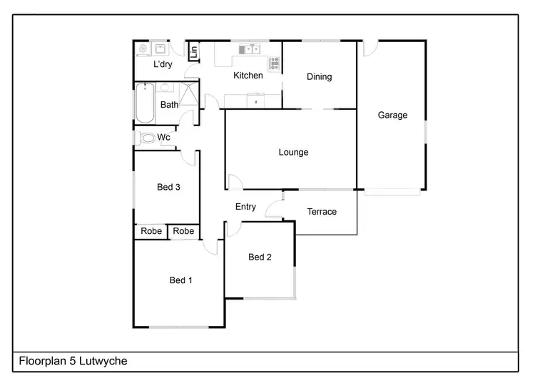 Floorplan of Homely house listing, 5 Lutwyche Street, Higgins ACT 2615