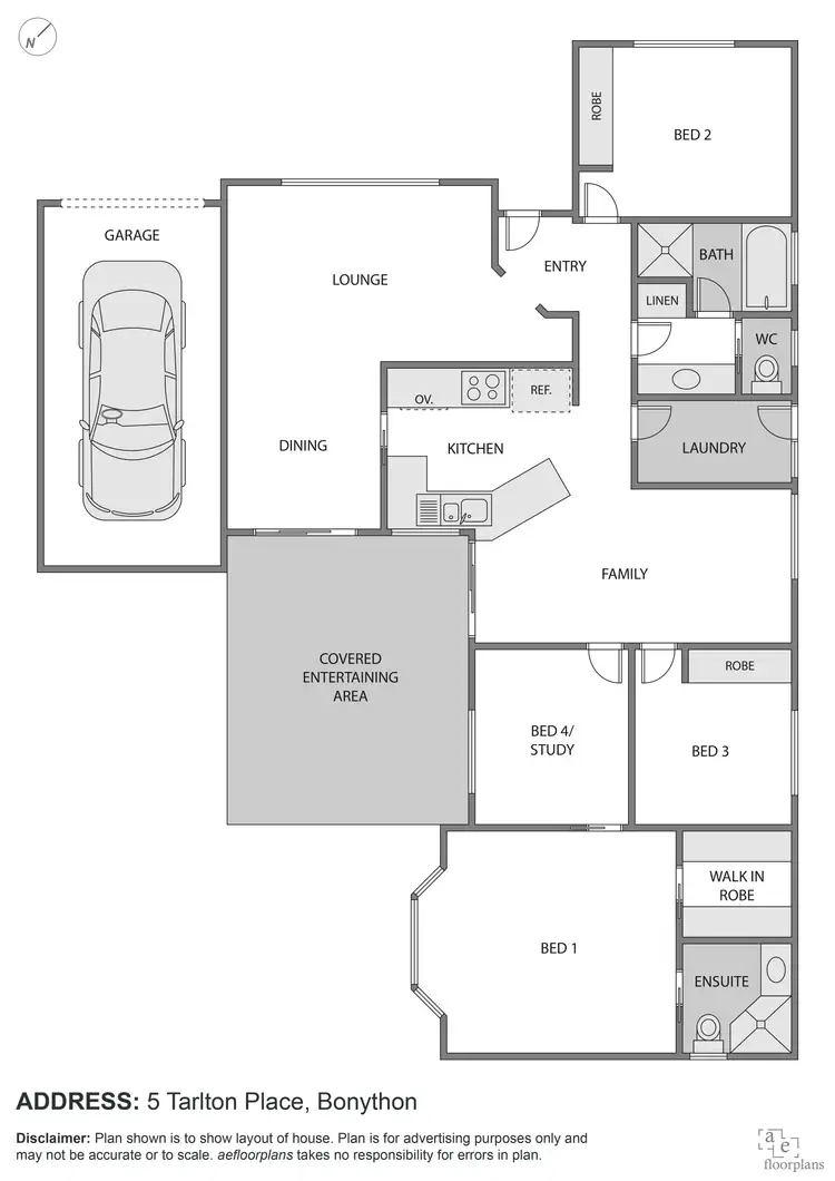Floorplan of Homely house listing, 5 Tarlton Place, Bonython ACT 2905