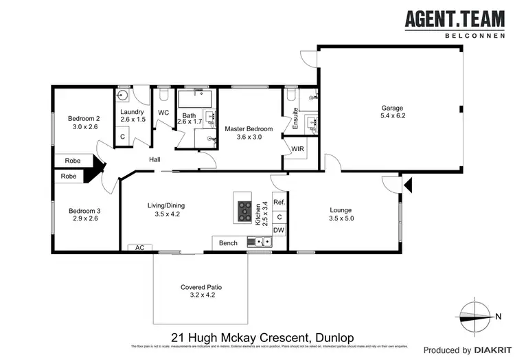 Floorplan of Homely house listing, 21 Hugh McKay Crescent, Dunlop ACT 2615