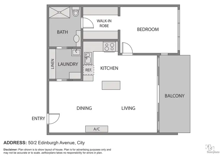 Floorplan of Homely unit listing, 50/2 Edinburgh Avenue, City ACT 2601