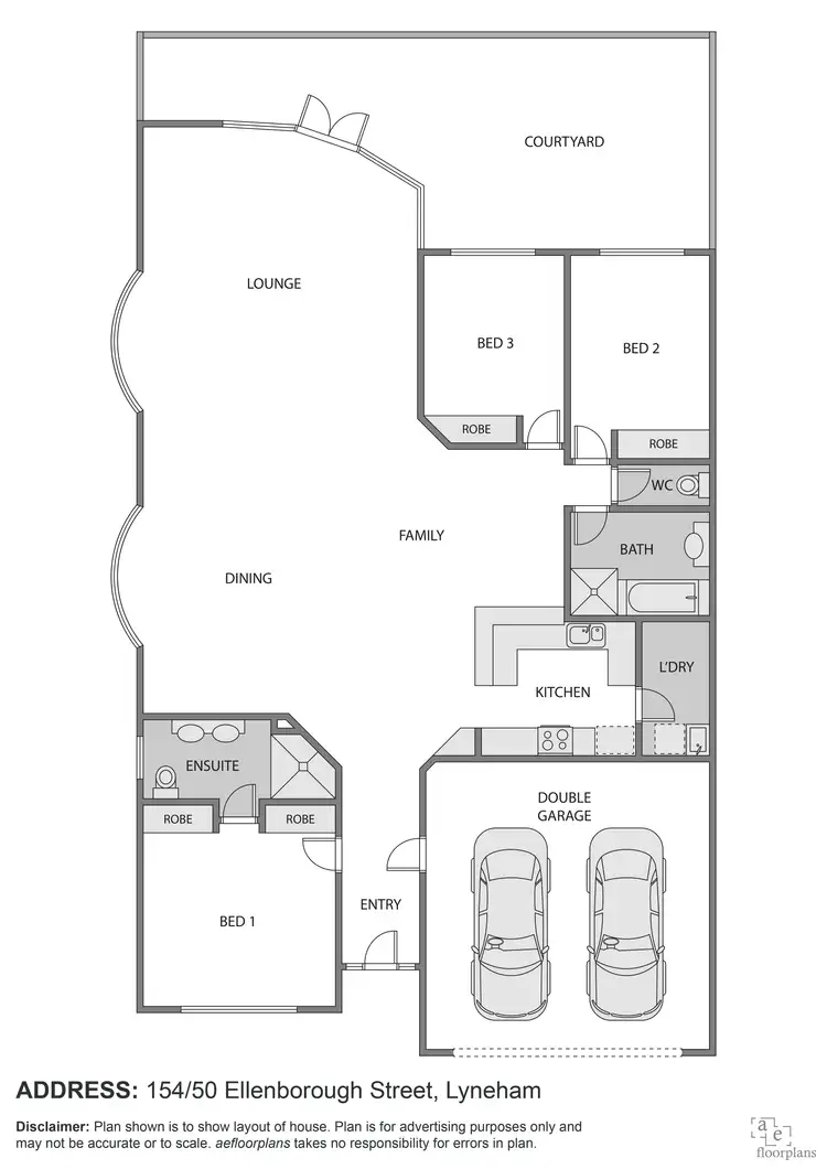 Floorplan of Homely house listing, 154/50 Ellenborough Street, Lyneham ACT 2602