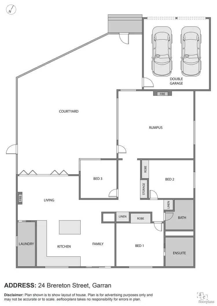 Floorplan of Homely house listing, 24 Brereton Street, Garran ACT 2605