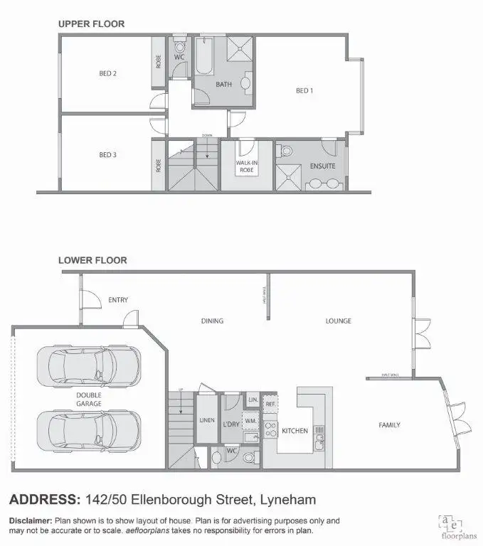 Floorplan of Homely townhouse listing, 142/50 Ellenborough Street, Lyneham ACT 2602