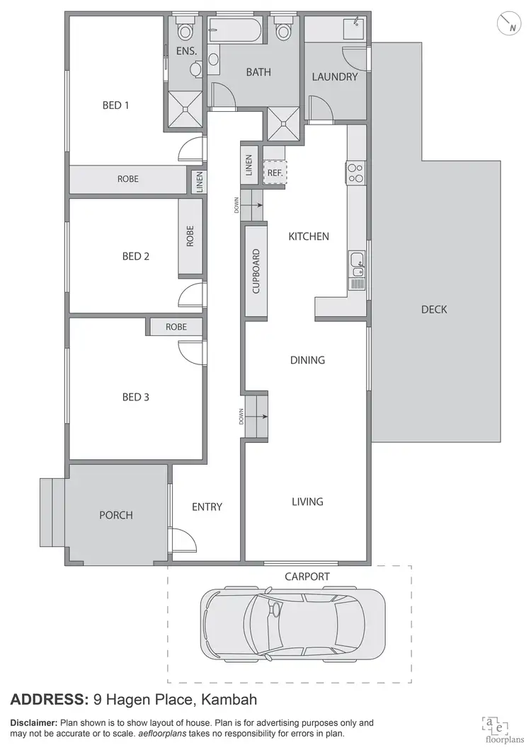 Floorplan of Homely house listing, 9 Hagen Place, Kambah ACT 2902