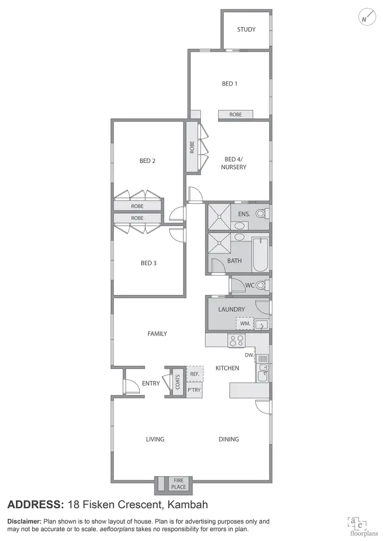 Floorplan of Homely house listing, 18 Fisken Crescent, Kambah ACT 2902