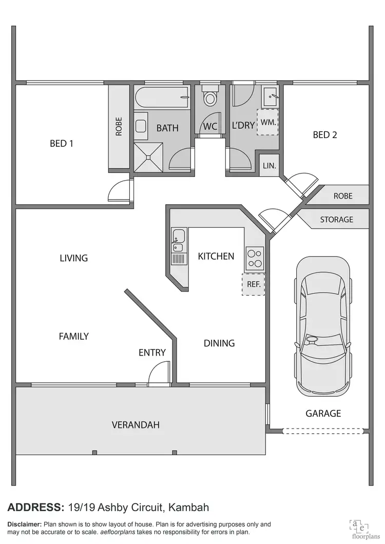 Floorplan of Homely townhouse listing, 19/19 Ashby Circuit, Kambah ACT 2902