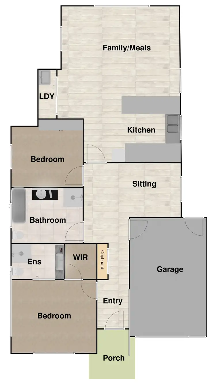 Floorplan of Homely townhouse listing, 331 Gundaroo Drive, Gungahlin ACT 2912