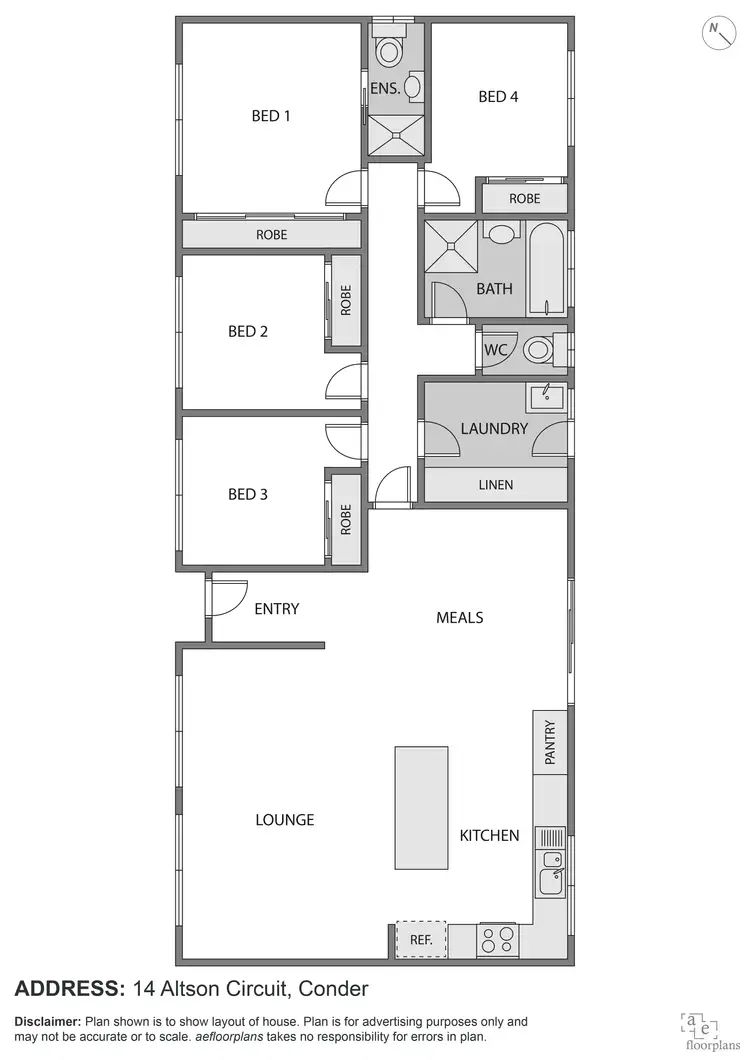 Floorplan of Homely house listing, 14 Altson Circuit, Conder ACT 2906