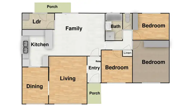 Floorplan of Homely house listing, 6 Humphris Place, Gowrie ACT 2904