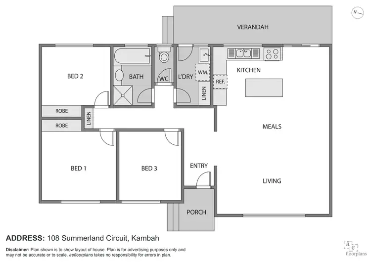 Floorplan of Homely house listing, 108 Summerland Circuit, Kambah ACT 2902