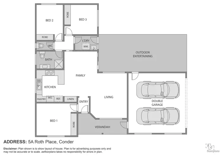 Floorplan of Homely other listing, 5A Roth Place, Conder ACT 2906