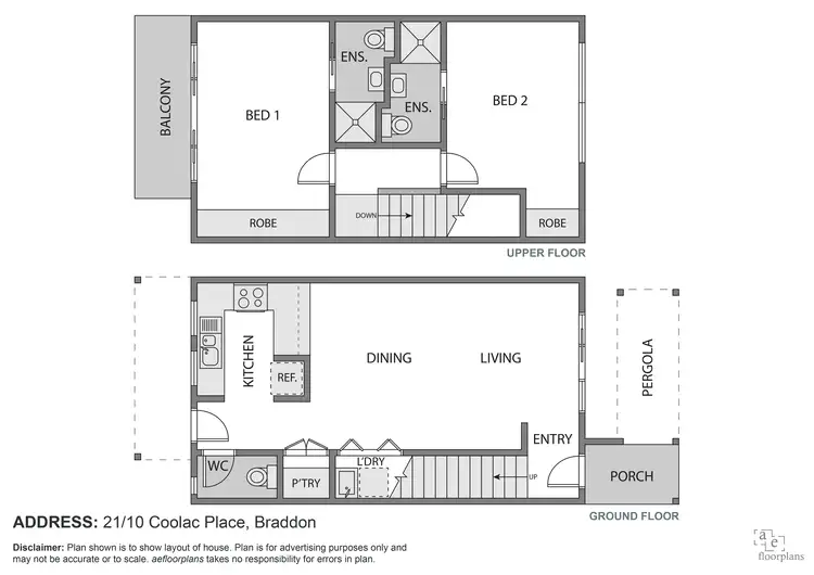 Floorplan of Homely apartment listing, 21/10 Coolac Place, Braddon ACT 2612