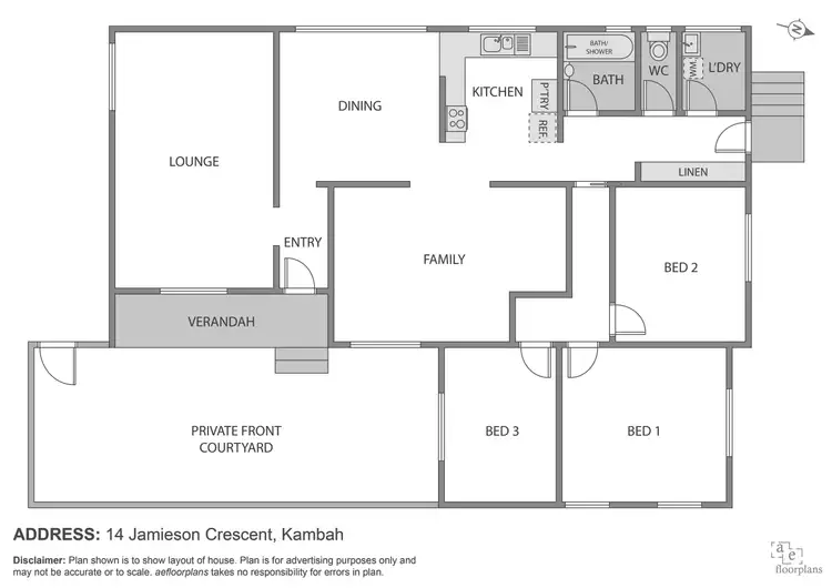 Floorplan of Homely house listing, 14 Jamieson Crescent, Kambah ACT 2902