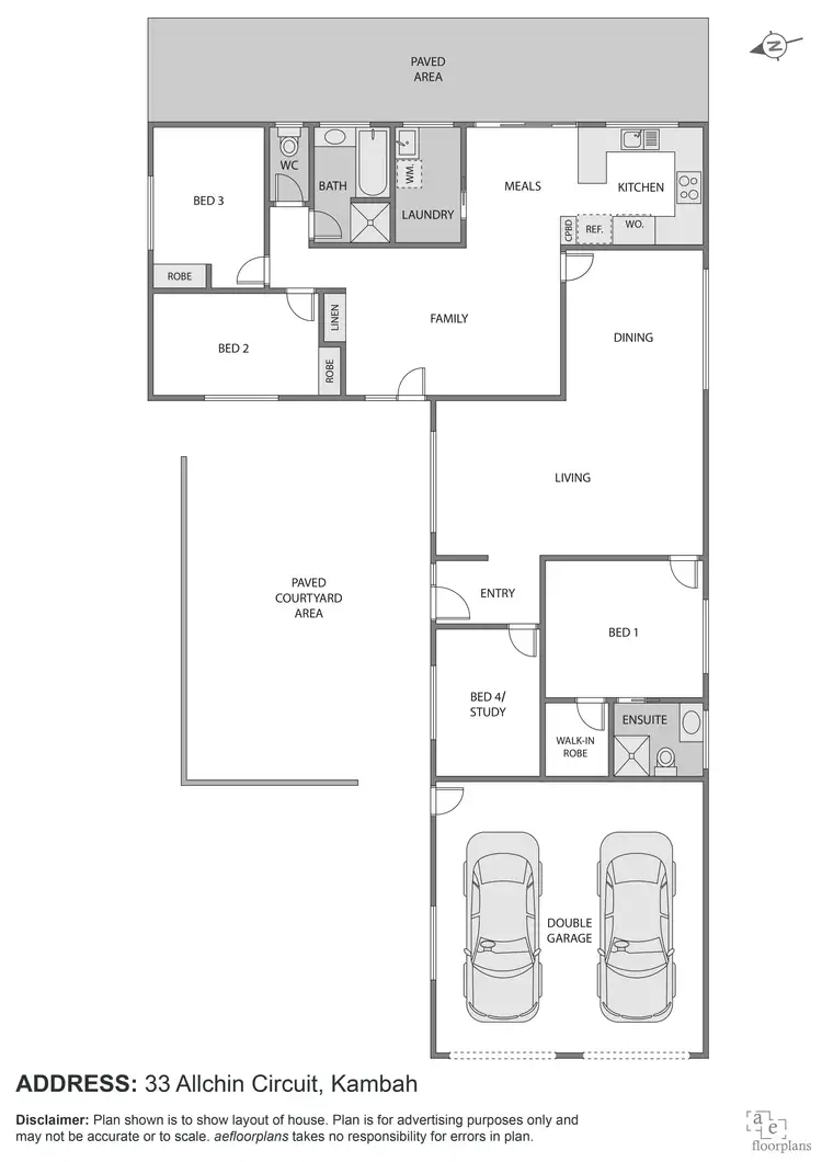 Floorplan of Homely house listing, 33 Allchin Circuit, Kambah ACT 2902