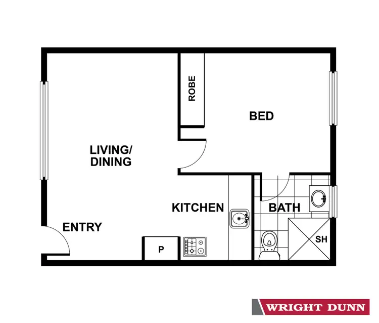 Floorplan of Homely unit listing, 6/51 Hampton Circuit, Yarralumla ACT 2600