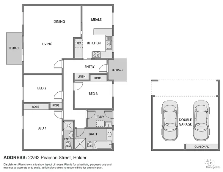 Floorplan of Homely townhouse listing, 22/63 Pearson Street, Holder ACT 2611