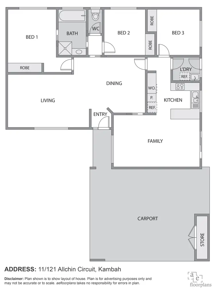 Floorplan of Homely townhouse listing, 11/121 Allchin Circuit, Kambah ACT 2902