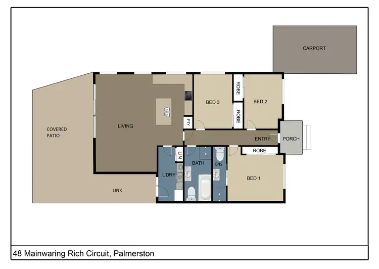 Floorplan of Homely house listing, 48 Mainwaring Rich Circuit, Palmerston ACT 2913