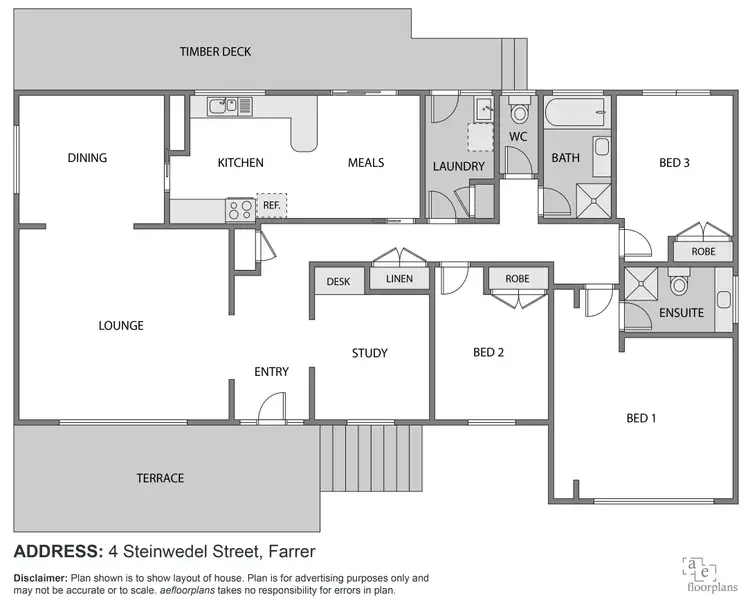 Floorplan of Homely house listing, 4 Steinwedel Street, Farrer ACT 2607