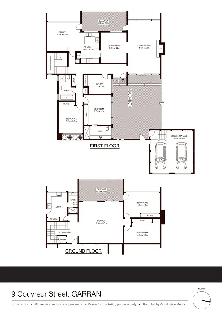 Floorplan of Homely house listing, 9 Couvreur Street, Garran ACT 2605