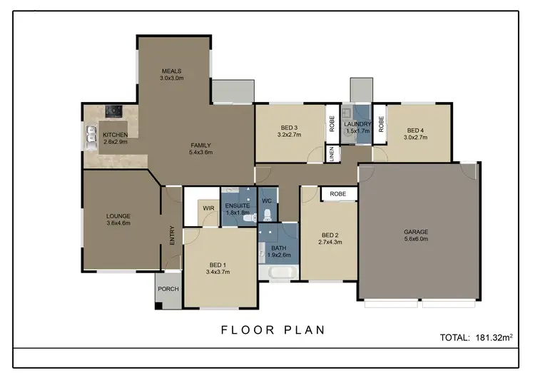 Floorplan of Homely house listing, 41 Simonetti Street, Dunlop ACT 2615