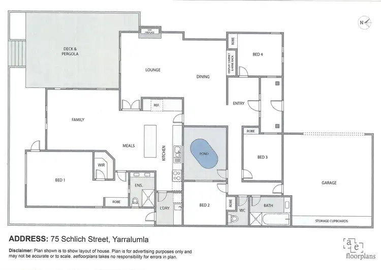 Floorplan of Homely house listing, 75 Schlich Street, Yarralumla ACT 2600